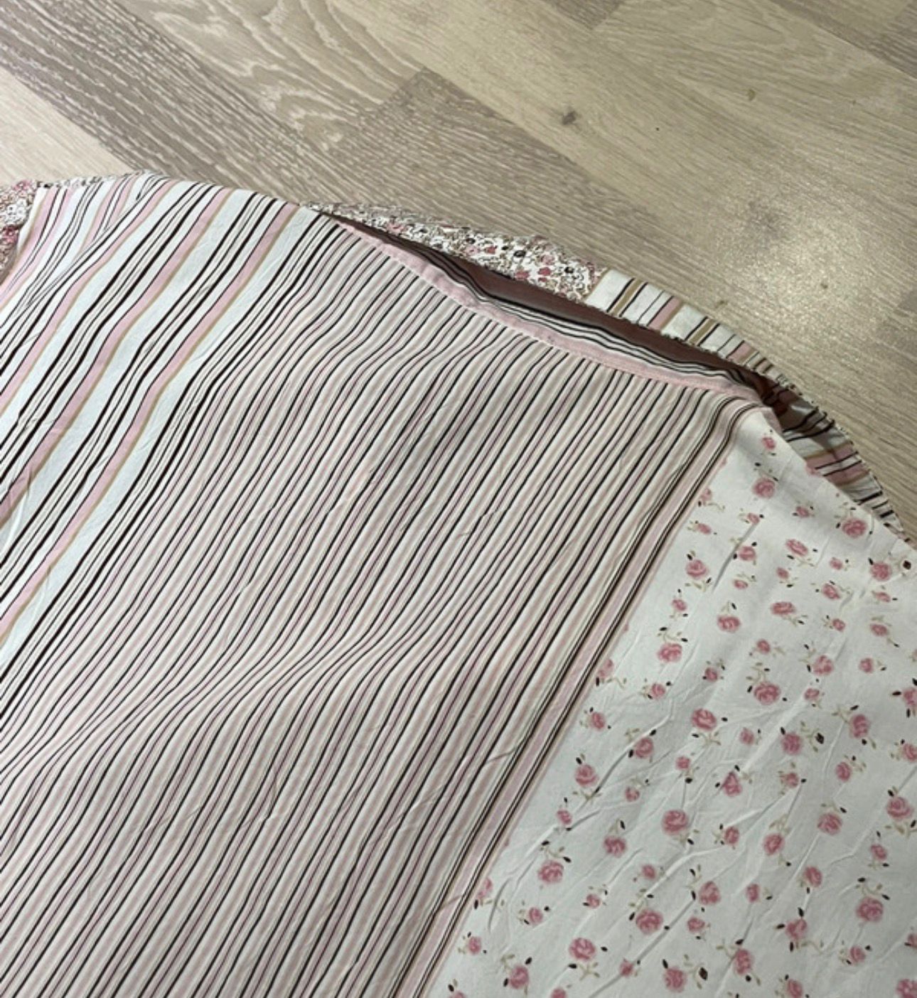 oversized kurzarm bluse hemd kragen floral striped streifen muster blumen sommer print