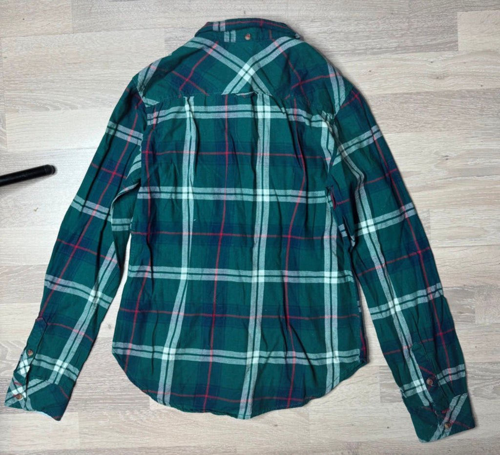 langarm longsleeve karo muster print hemd bluse kragen holzfällerhemd holzfäller retro emo