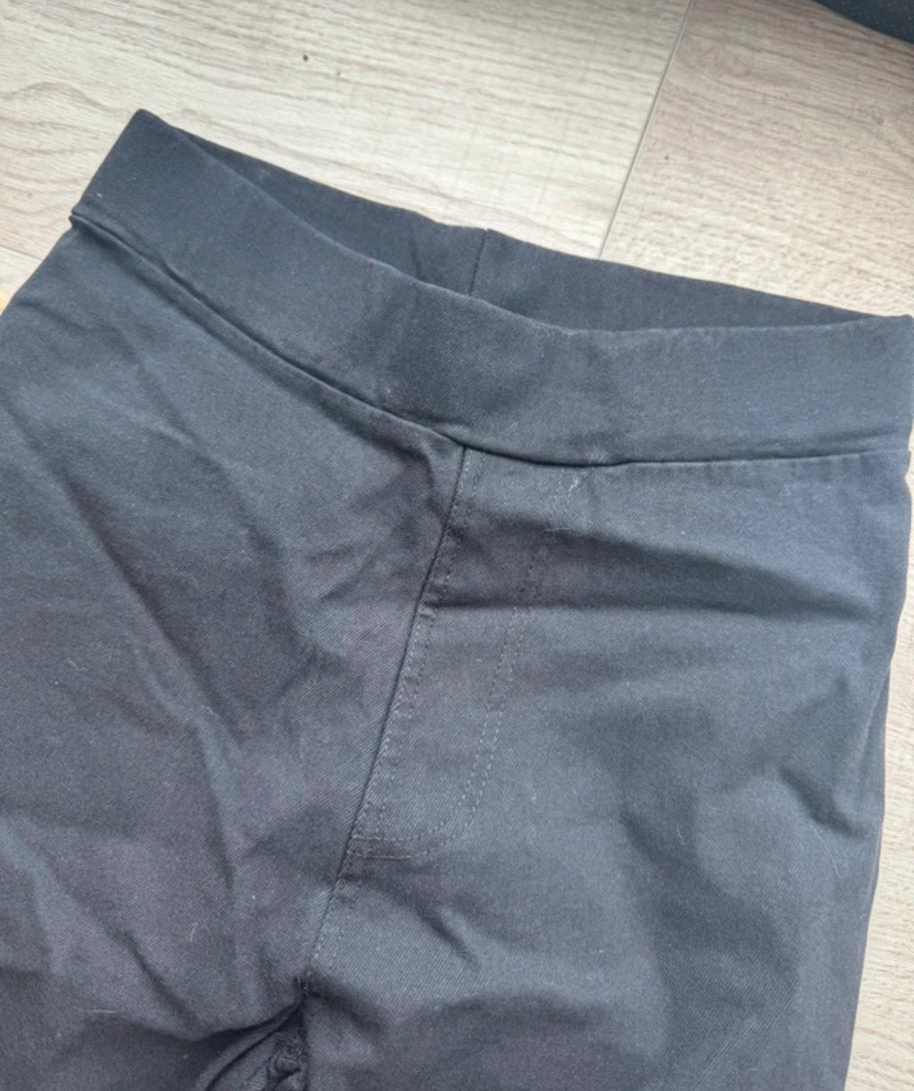 mid waist rise jeans look leggings sport jeggings patches stickereien basic 90s