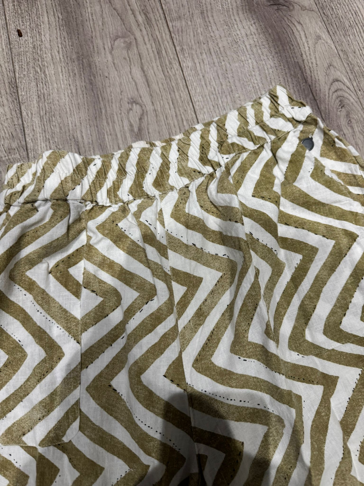 g!na kurzarm hosenanzug set zwei zweiteilig top hose pluderhose sommer muster overall baggy luftig