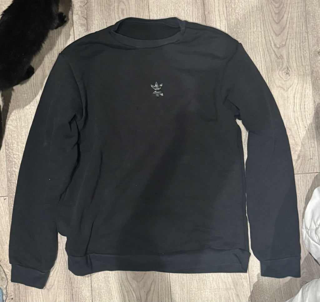 langarm longsleeve adidas sweater pulli pullover print druck logo warm winter baggy sport symbol