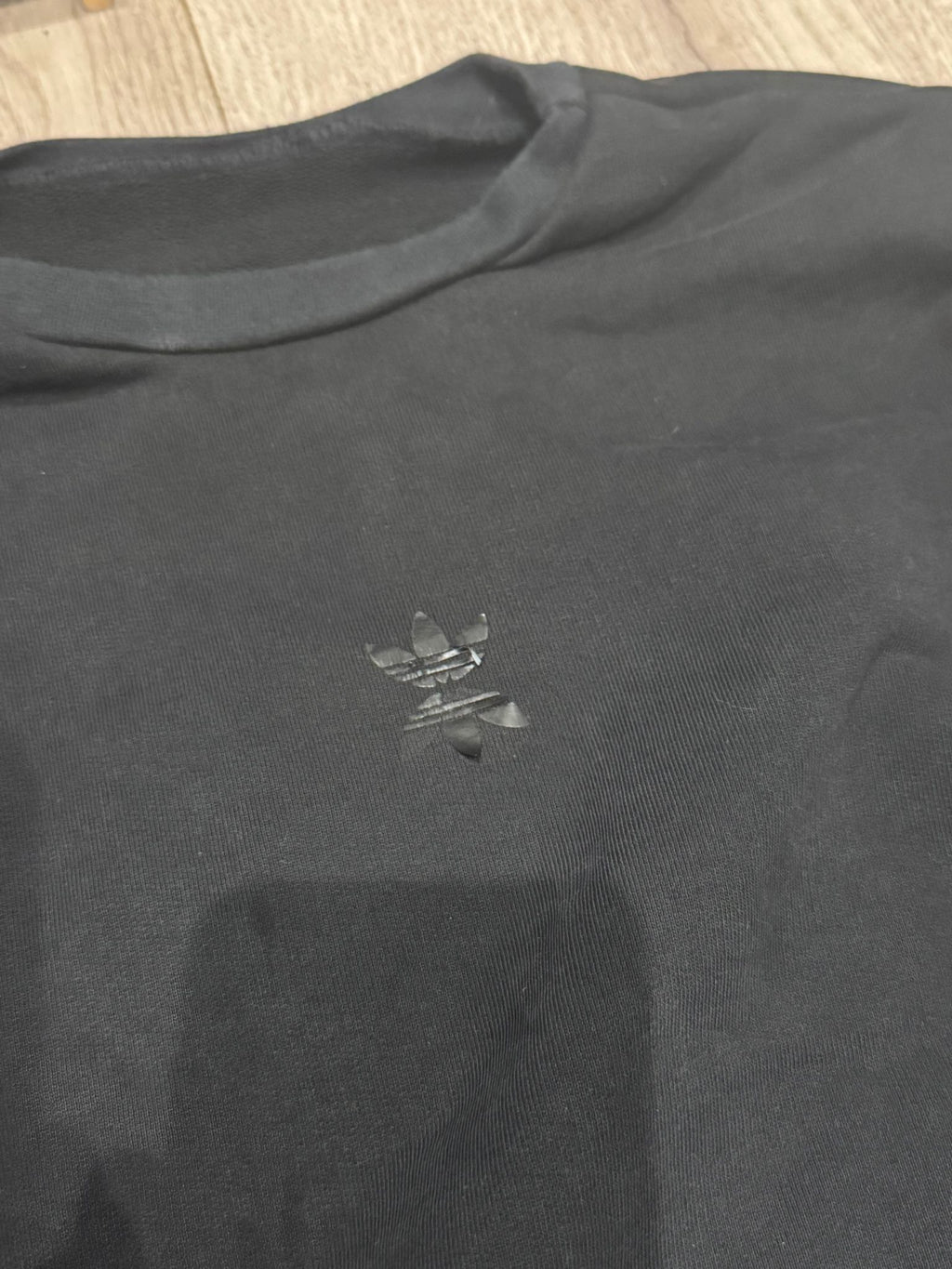 langarm longsleeve adidas sweater pulli pullover print druck logo warm winter baggy sport symbol