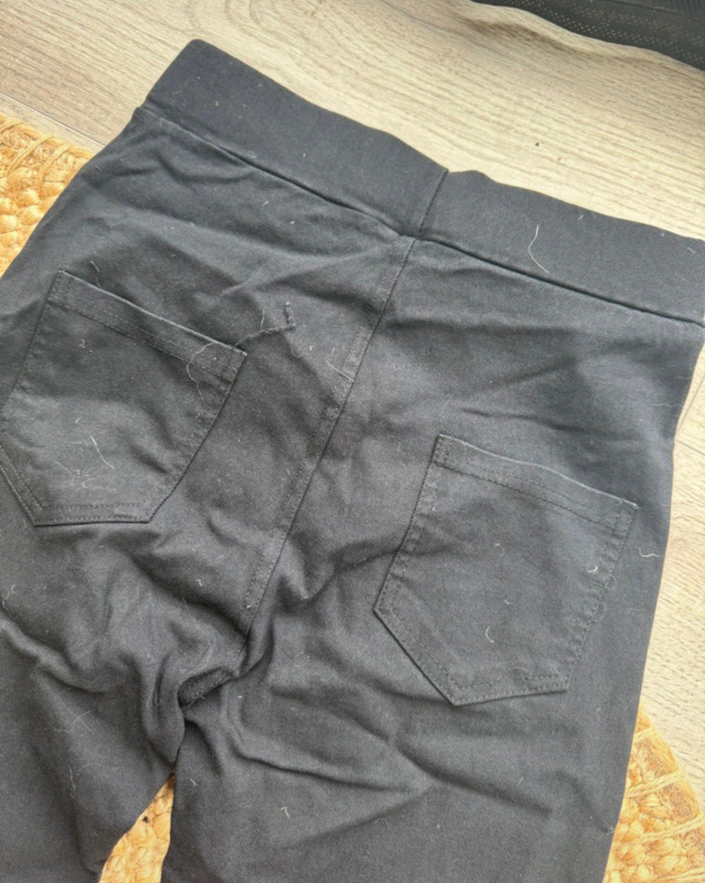 mid waist rise jeans look leggings sport jeggings patches stickereien basic 90s