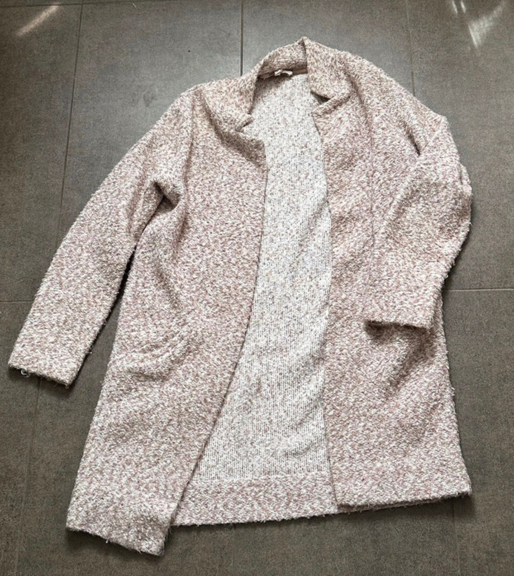 langarm longsleeve cardigan strick strickjacke jacke warm winter wolle basic kragen taschen