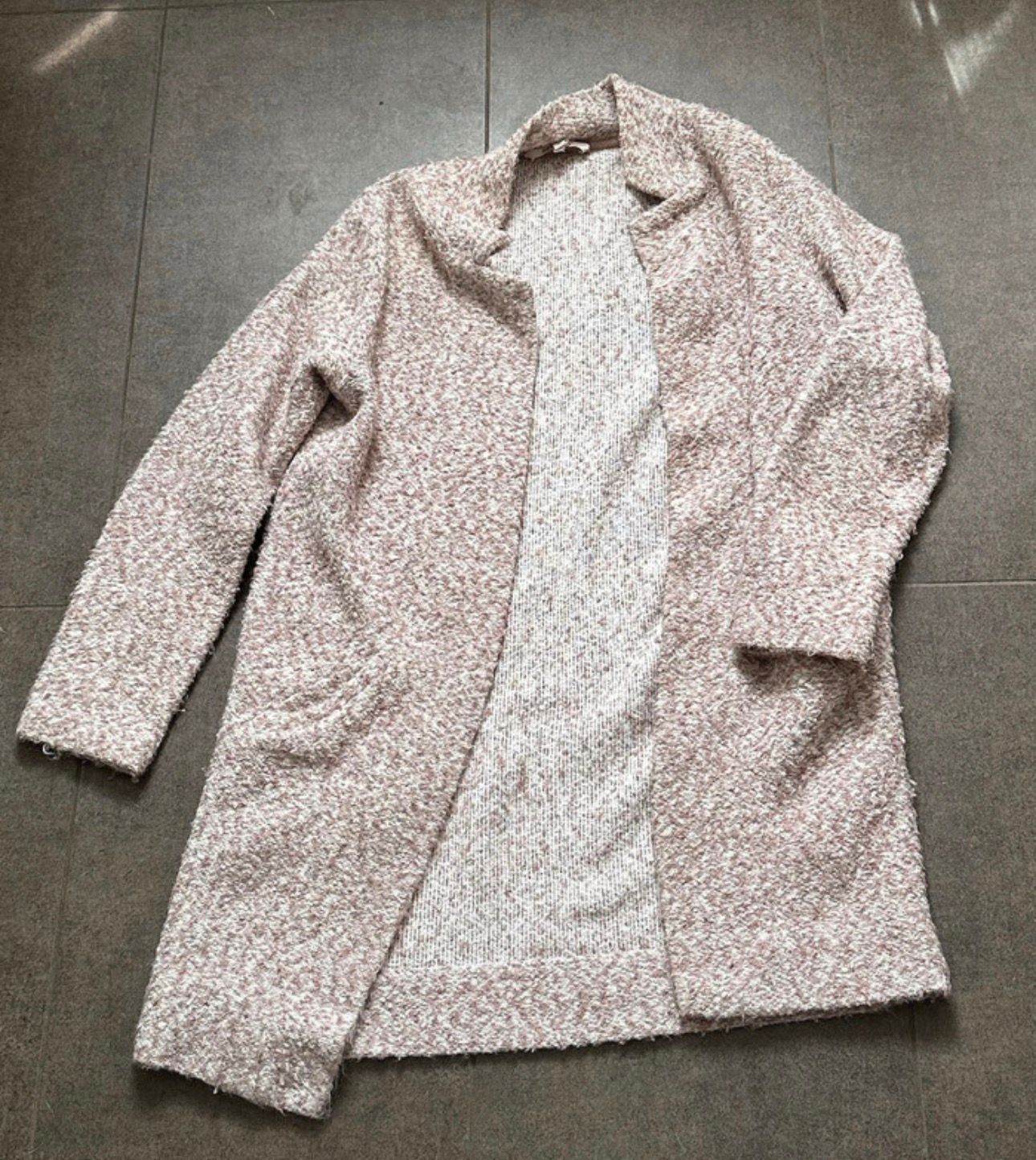 langarm longsleeve cardigan strick strickjacke jacke warm winter wolle basic kragen taschen