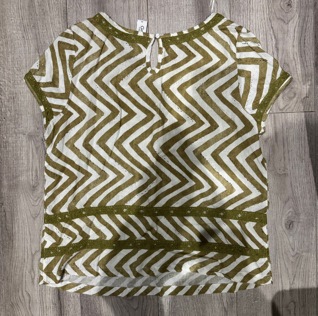 g!na kurzarm hosenanzug set zwei zweiteilig top hose pluderhose sommer muster overall baggy luftig