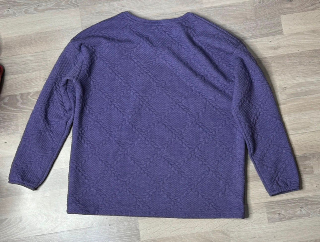 oversized baggy langarm longsleeve winter pulli pullover sweater retro muster warm