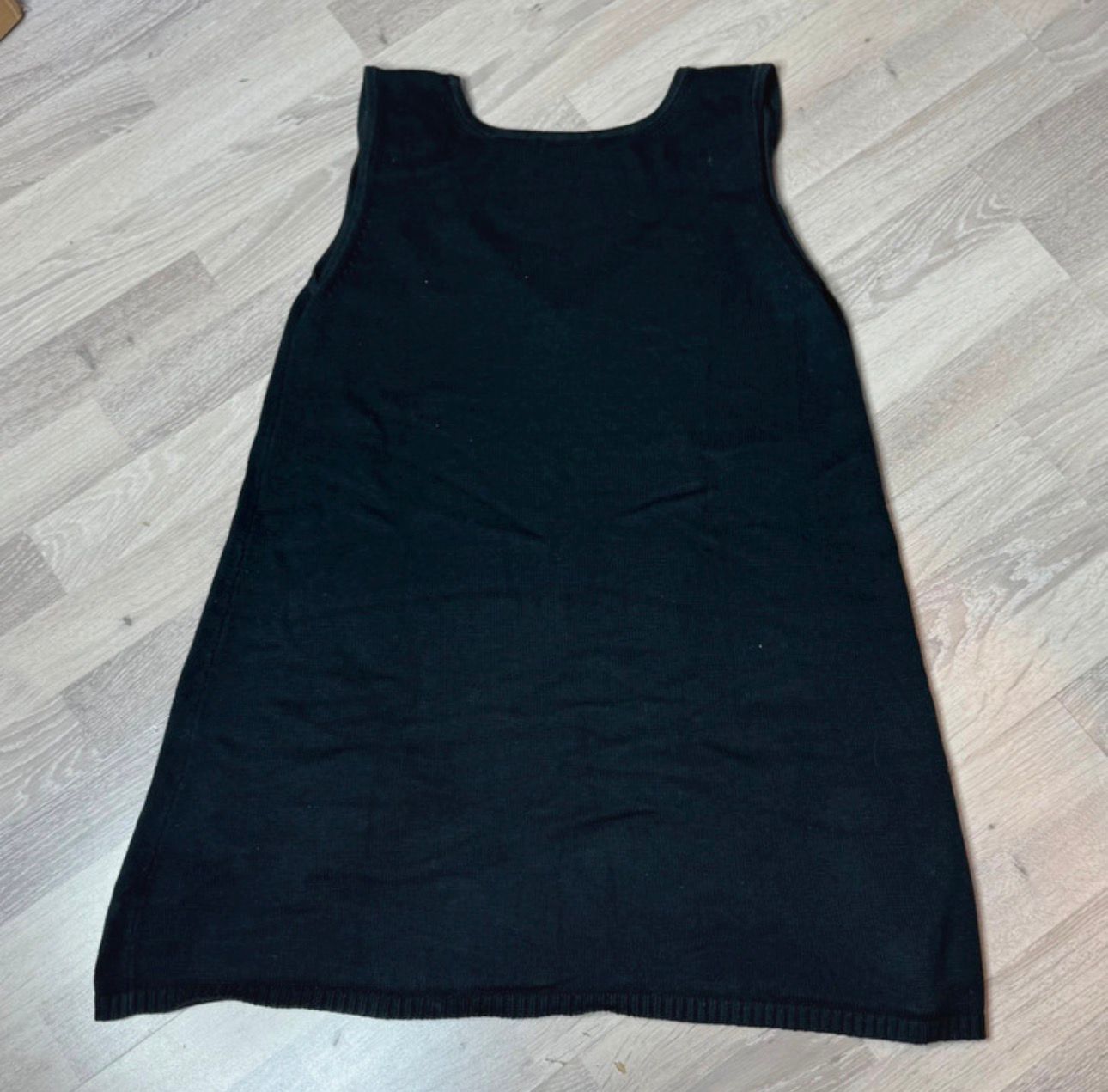 v-ausschnitt träger kleid mini minikleid ärmellos wolle winter warm dress oversized