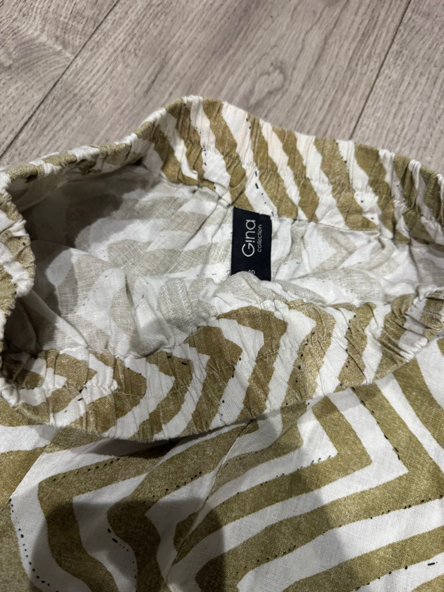 g!na kurzarm hosenanzug set zwei zweiteilig top hose pluderhose sommer muster overall baggy luftig