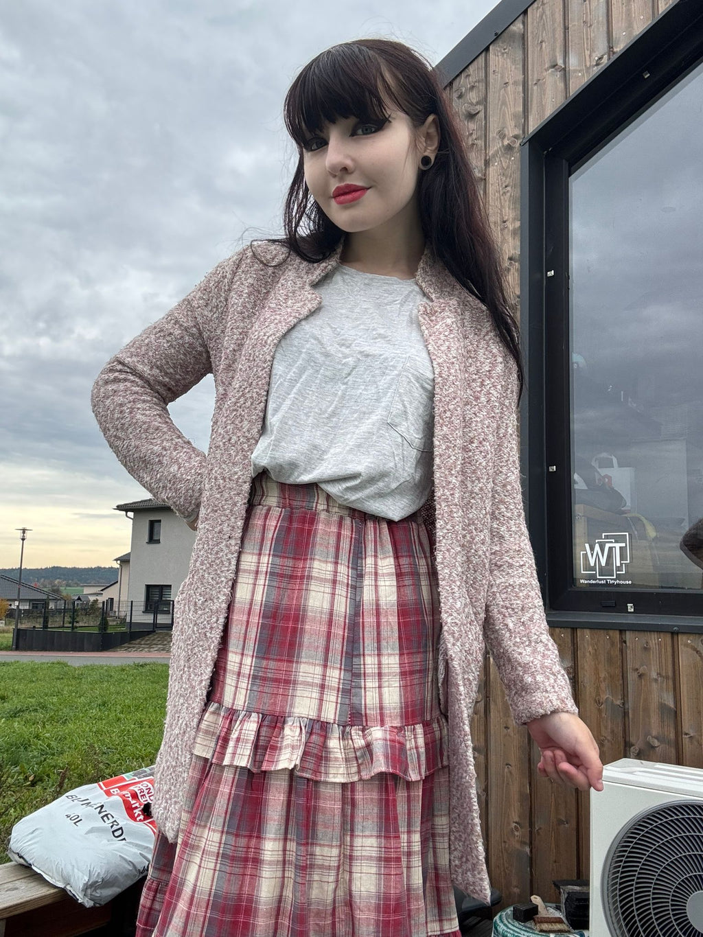 langarm longsleeve cardigan strick strickjacke jacke warm winter wolle basic kragen taschen