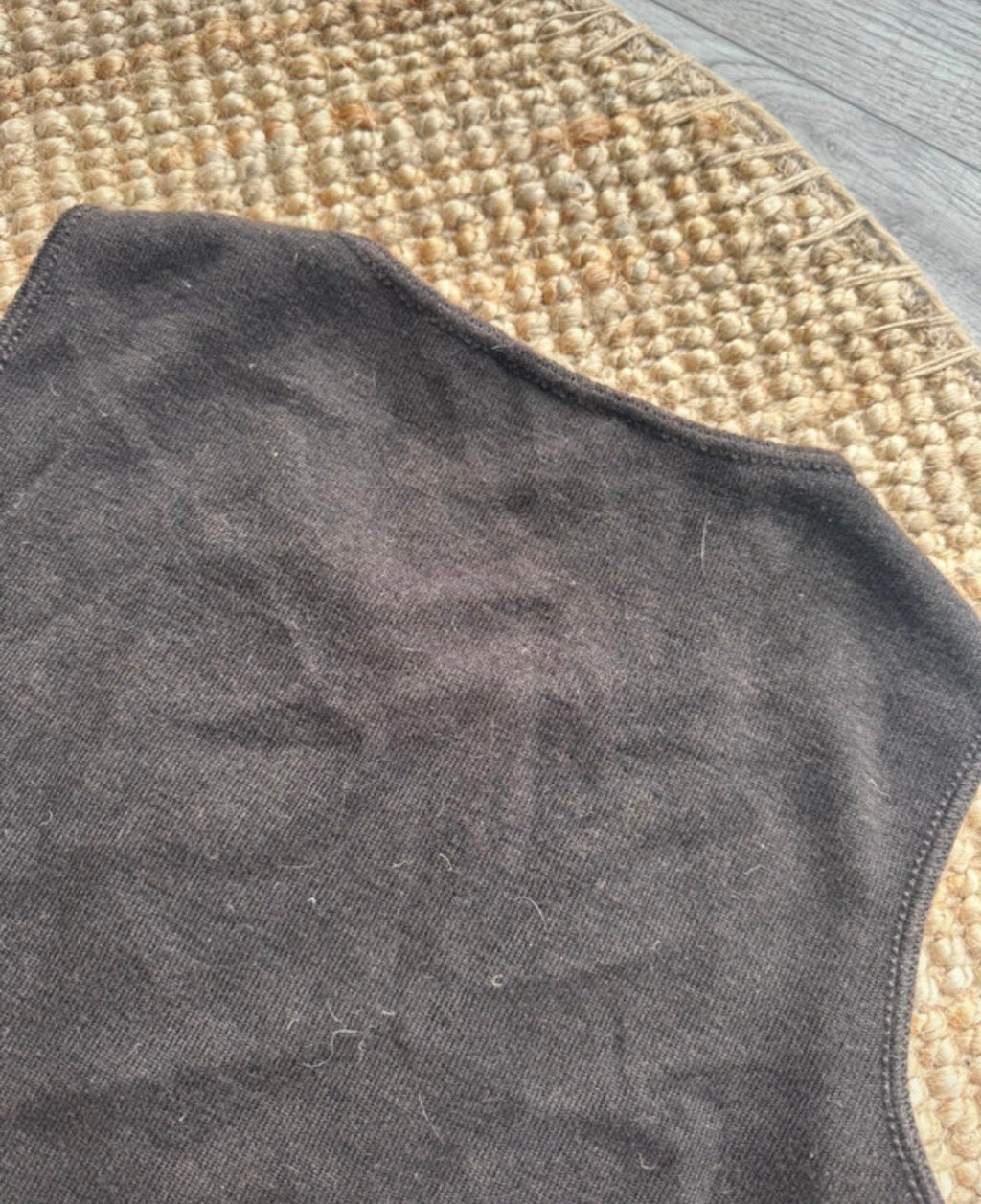 vintage y2k weste pollunder ärmellos warm winter kragenlos stretch cottage 90s