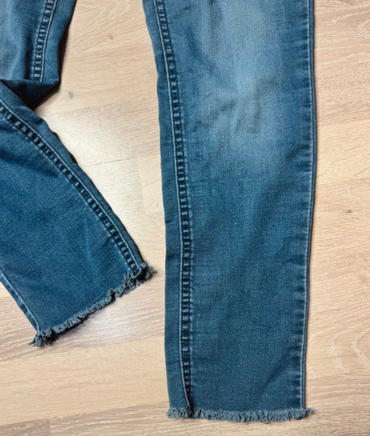 mid waist rise skinny jeans hose skin stretchy fit slim herbst ripped used look