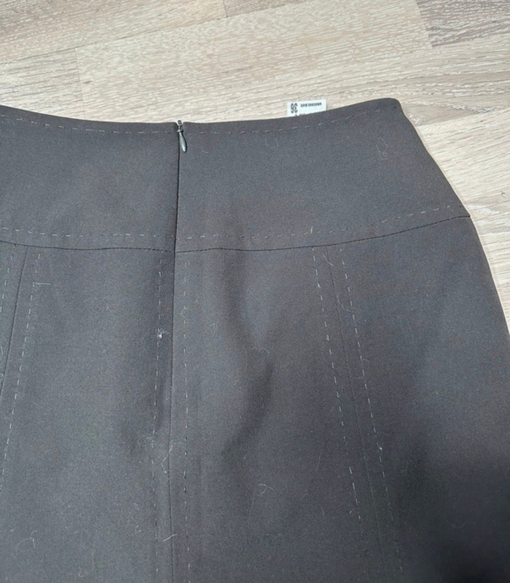 midi high waist rise rock knöpfe taschen sommer leicht luftig details eng schlauch bleistift