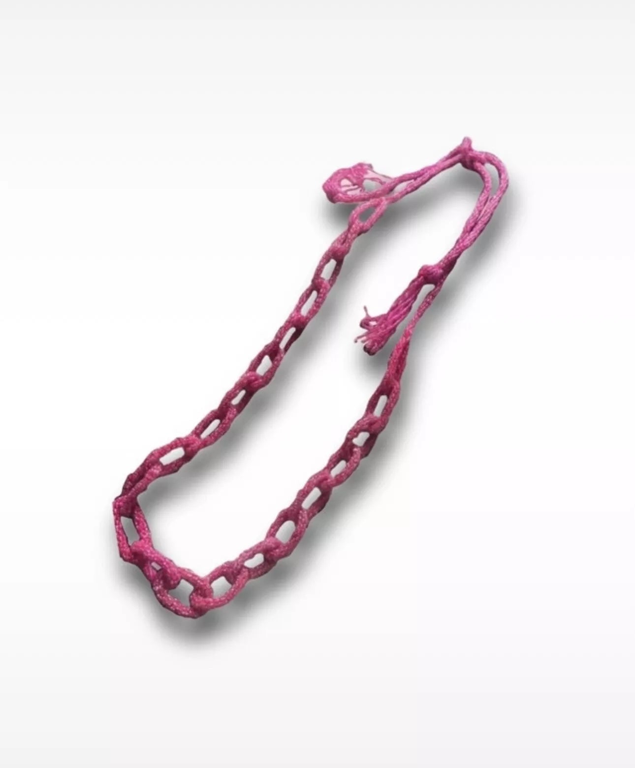 lange große neon muscheln perlen hals kette knoten rave