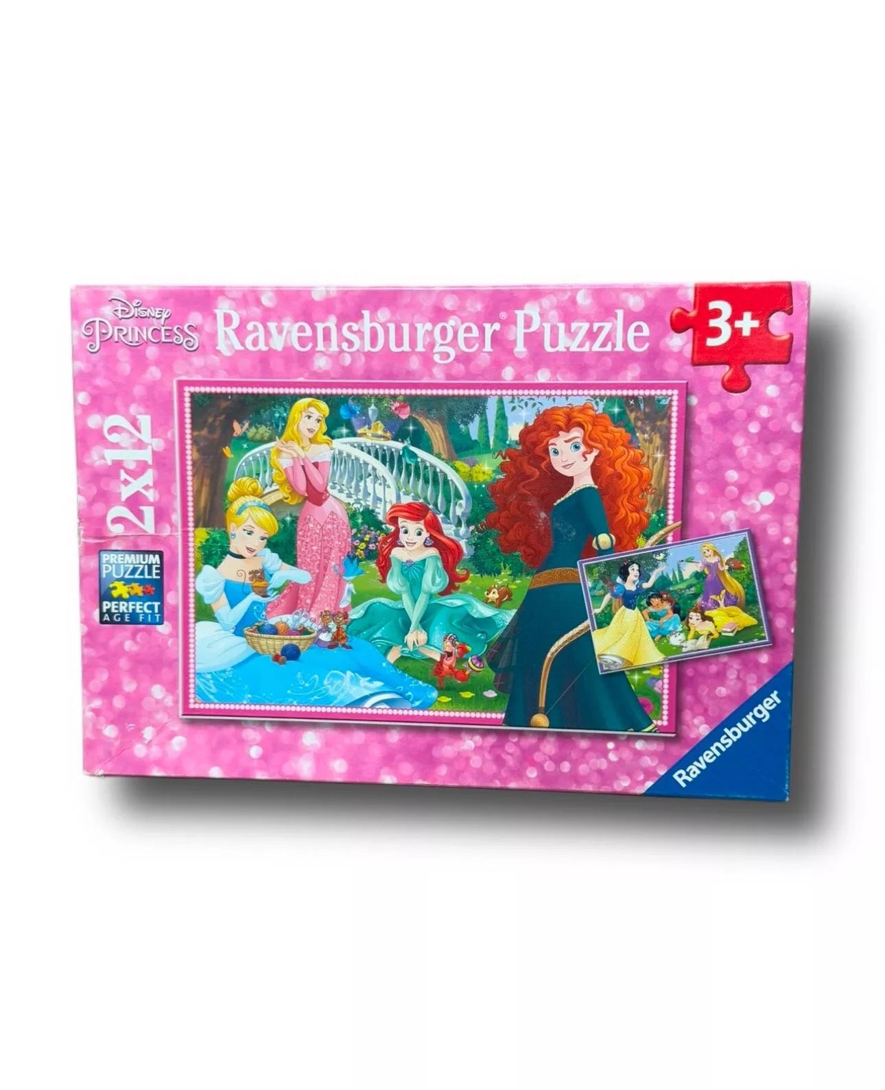 ravensburger puzzle 3+ 2x12 disney princess prinzessin kinder
