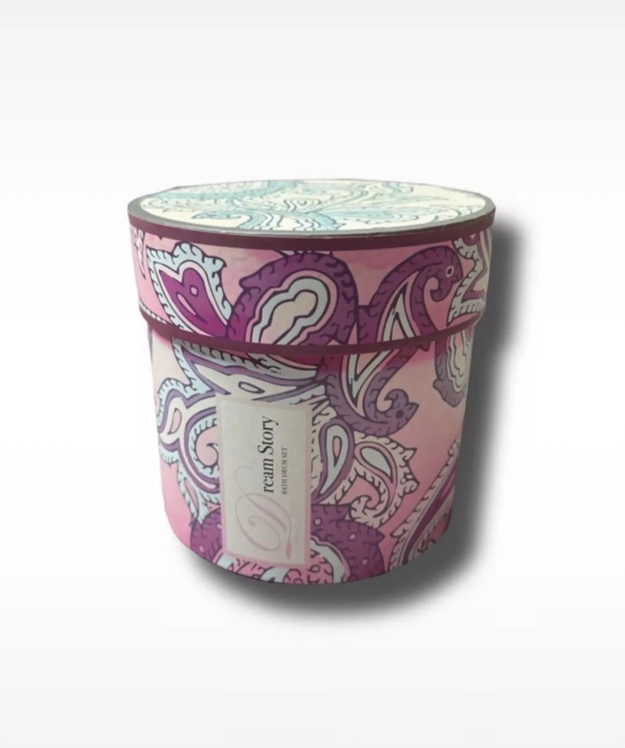 schöne dose box muster details rund ream story retro 90s 70s goth