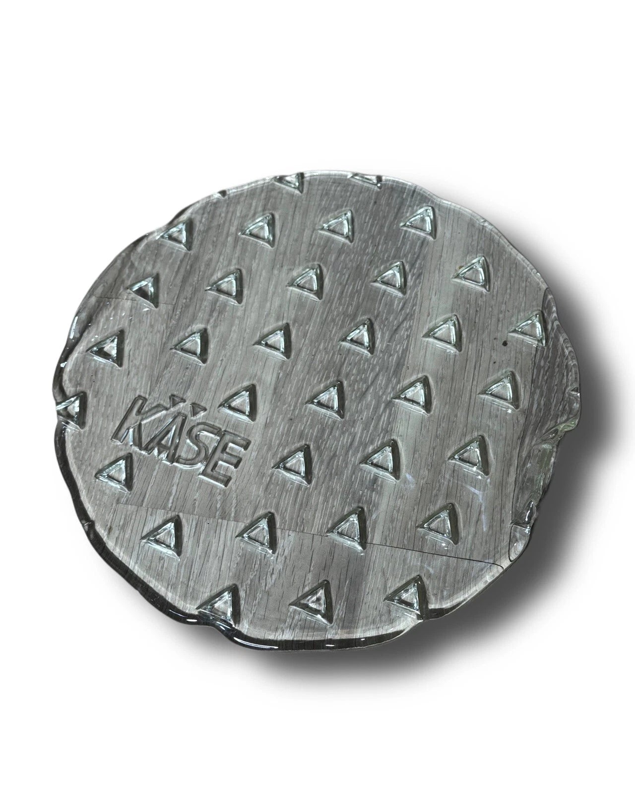 käse cheese glas platte teller durchsichtig groß transparent plate