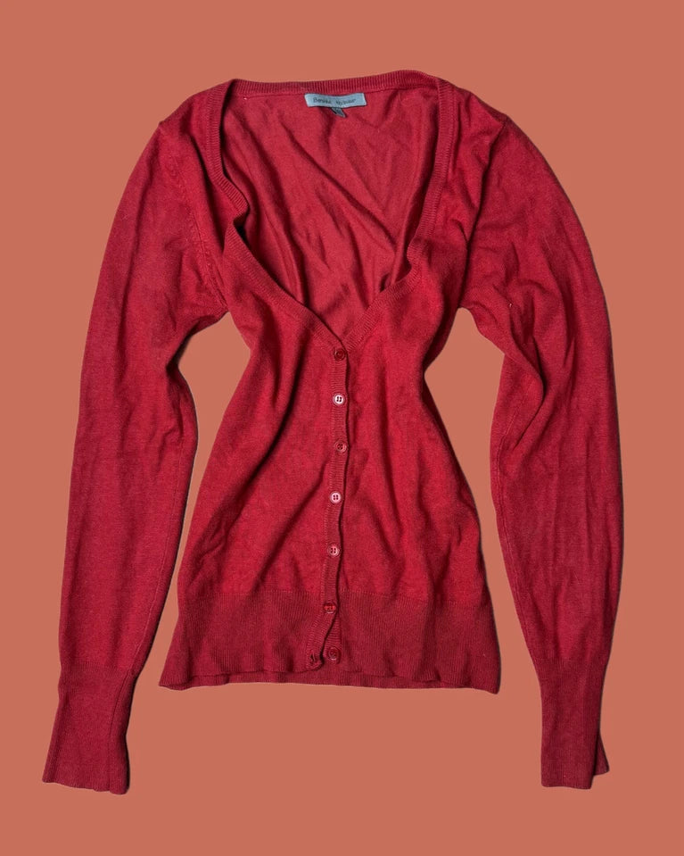 langarm longsleeve cardigan strickjacke jacket herbst v-ausschnitt vintage